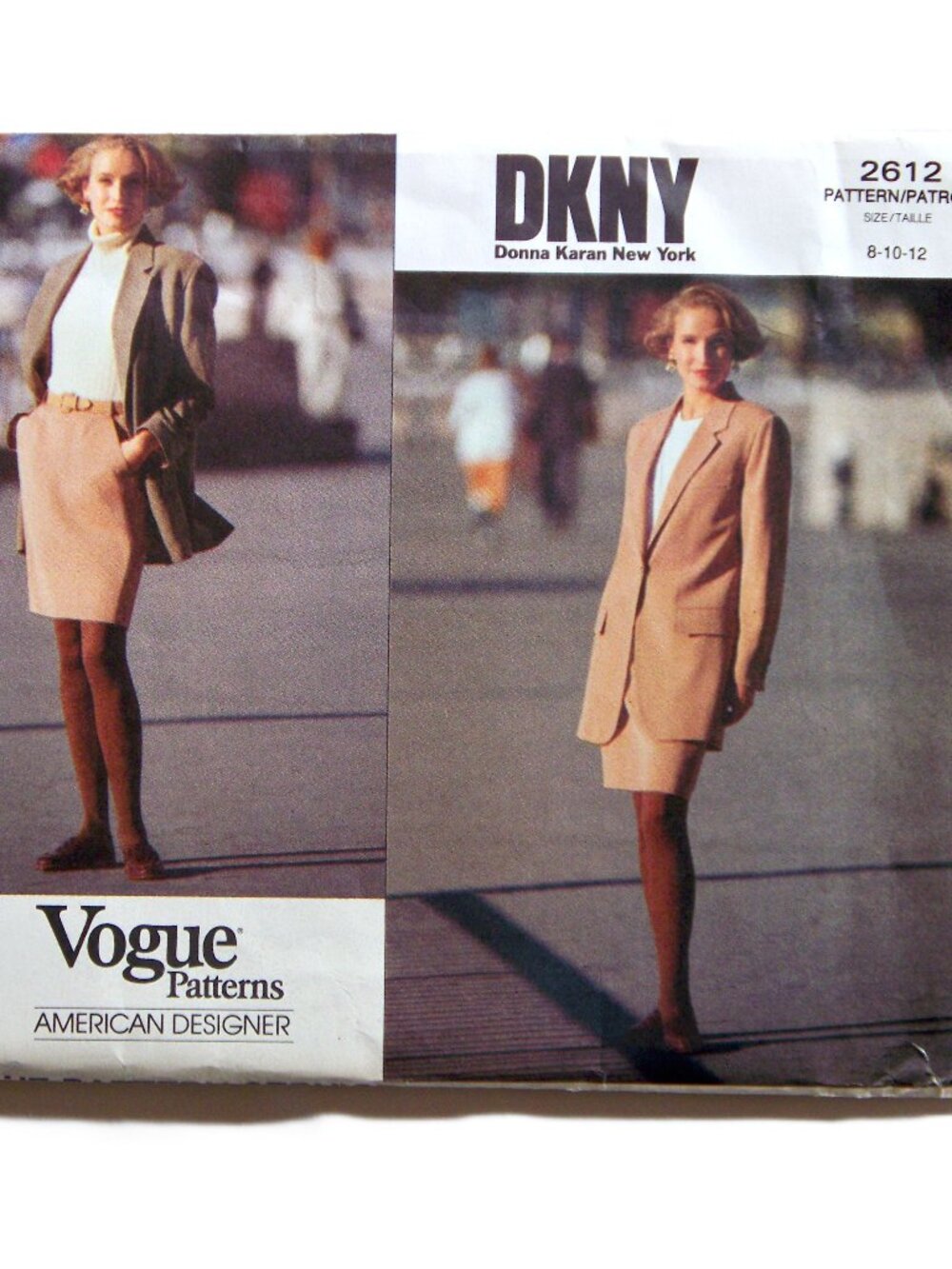 Vogue 2612 DKNY Donna Karen New York Misses Jacket Skirt Pattern Uncut